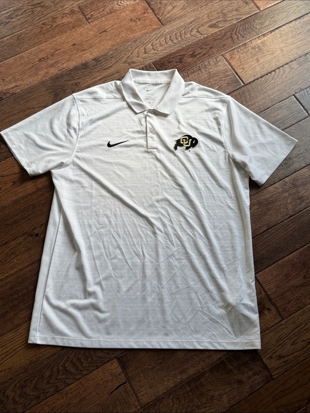 Nike Men’s White CU Buffaloes Polo Shirt